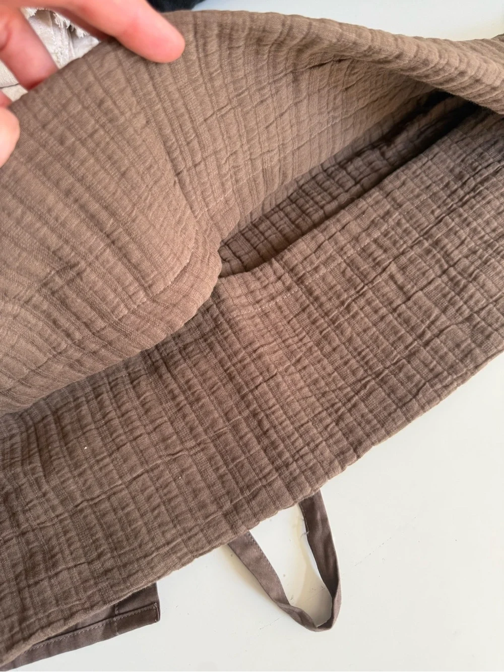 RH Euro Sham Organic Cotton Matelassé in Mochaccino brown NEW
